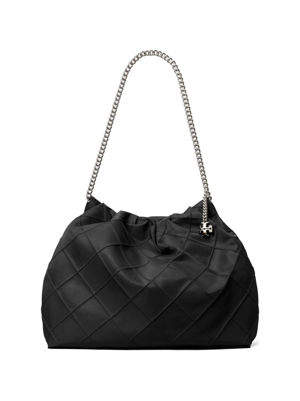 Tory Burch Fleming Nylon Hobo Bag - Black