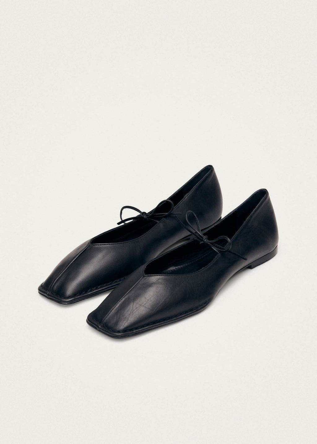 Alohas Sway Leather Ballet Flats - Black