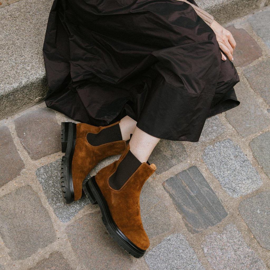 Margaux The West Chelsea Boot - Cedar Suede